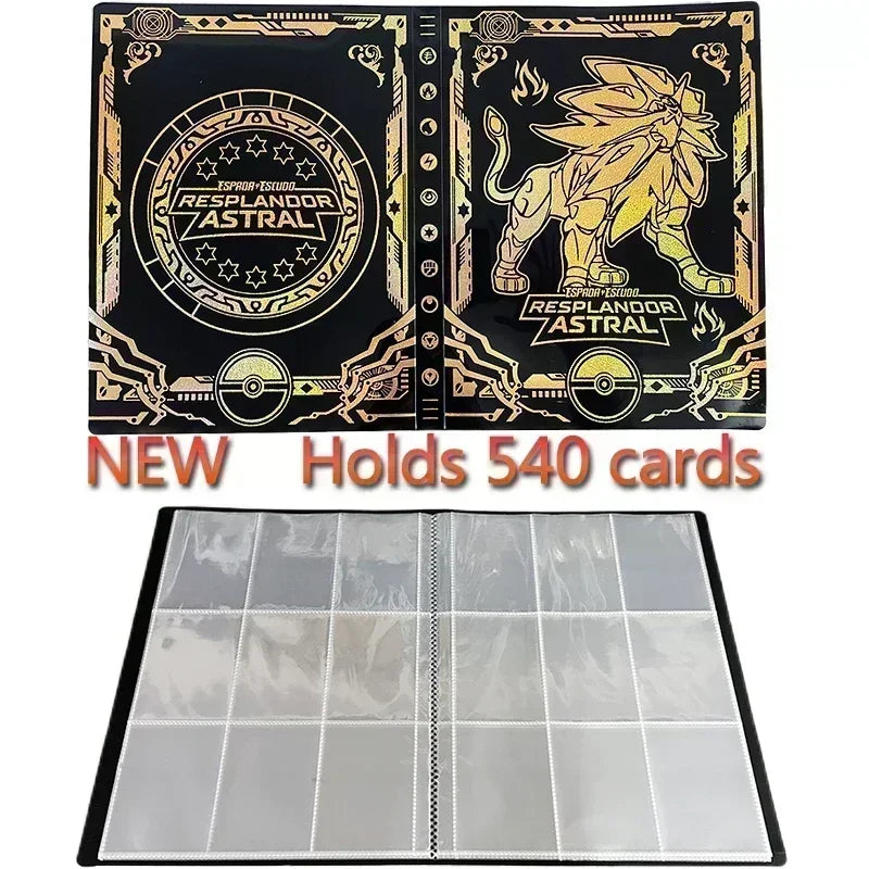 540 PCS Promotion for Pokemones Photo Album Classic Anime Card Protector Notebook Card Book Laser Collection Folder Kids Gifts