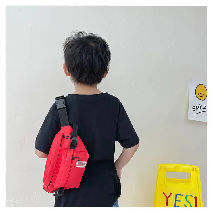 Casual Design Children's Chest Bag Handsome Boys Small Shoulder Messenger Bags Baby Kids Purse Handbags Cool Girls Fanny Pack