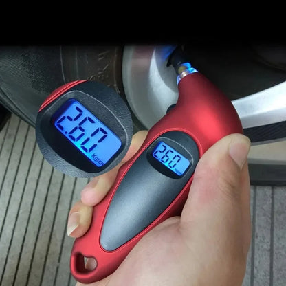 Mini manomètre numérique pour pneus de voiture, outil de diagnostic pour pneus de moto, écran LCD, jauge de pression des pneus, PSI, kPa