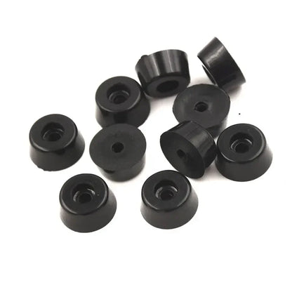 Lot de 8 pieds de meubles antidérapants noirs, coussinets coniques en caoutchouc pour protection de sol