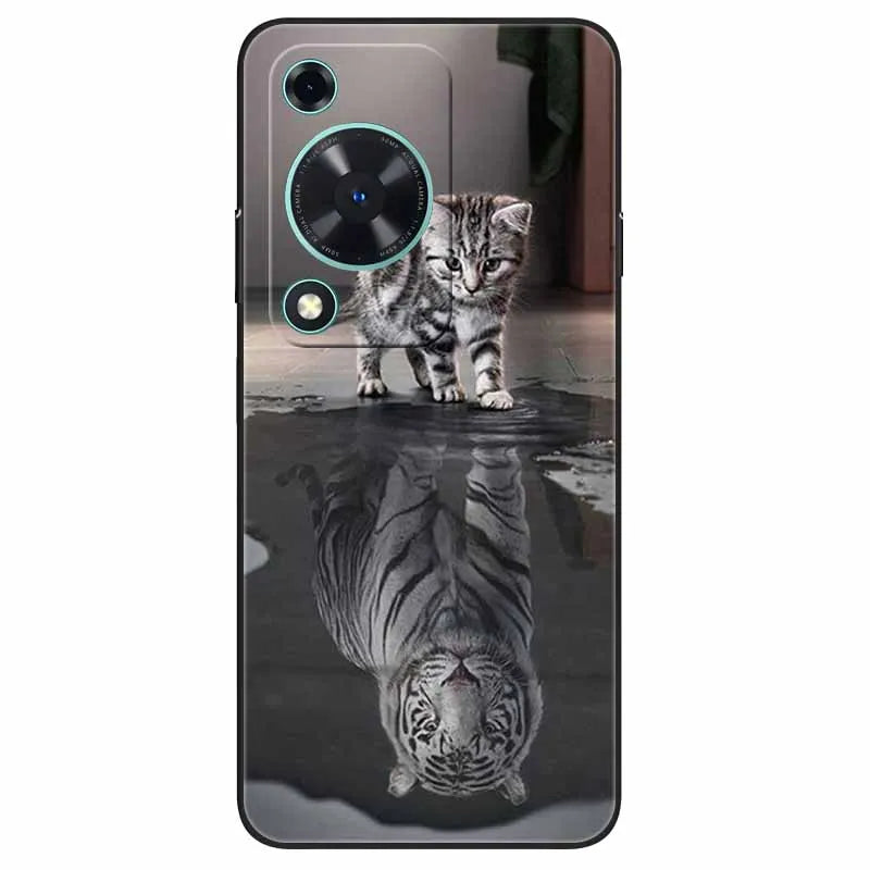 For Huawei NOVA Y72 Case Cute Cats Painted Soft TPU Silicone Cover for Huawei Nova Y72 Y 72 MGA-LX3 Phone Cases Protective Shell