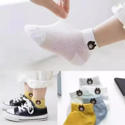 5 Pairs/Lot Kids Soft Cotton Socks Korean Love Heart Flower Print Baby Girl Socks Autumn Winter Warm Children Middle Tube Socks