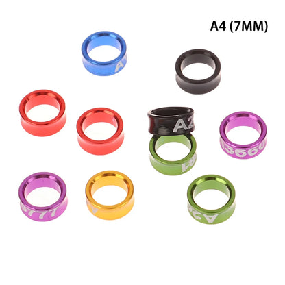 10Pcs Aluminum Parrot Leg Rings Pigeon Foot Rings Bird Parrot Feeding Identification Outdoor Flying Training Tools Bird Supplies
