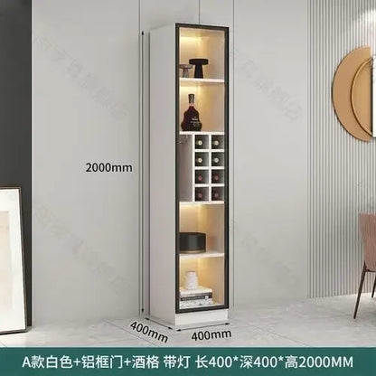 Glass Cellar Wine Cabinets Rack Showcase Storage Wall Wine Cabinet Living Room Fridge Vitrinas De Vidrio Indoor Bar Furniture