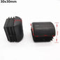 4pcs Square Plastic Blanking End Caps Tube Pipe Inserts Plug Bung for table chair leg cover furniture leveling feet protector