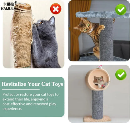 Tapis griffoir mural antidérapant et auto-adhésif pour chat, protection durable et découpable pour meubles d'intérieur