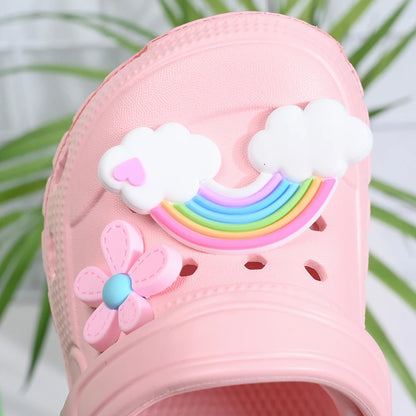 Chaussons bébé, sandales, mules, sandales respirantes pour filles avec semelle souple pour activités intérieures et extérieures et design antidérapant
