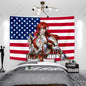Tapisserie Anime unique Boothill Drapeau américain Honkai Star Rail Chambre Dessin animé Fond Tissu Fête Bannière Chambre Décoration de la maison