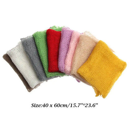 Baby Photography Props Blanket Wraps Stretch Knit Wrap Newborn Photo Wraps Boys Girls Photo Blanket