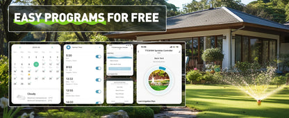 RAINPOINT 8 Zone WIFI Connect Minuterie d'arrosage Contrôleur d'irrigation de jardin Vanne d'eau Minuterie d'irrigation Système d'arrosage intelligent