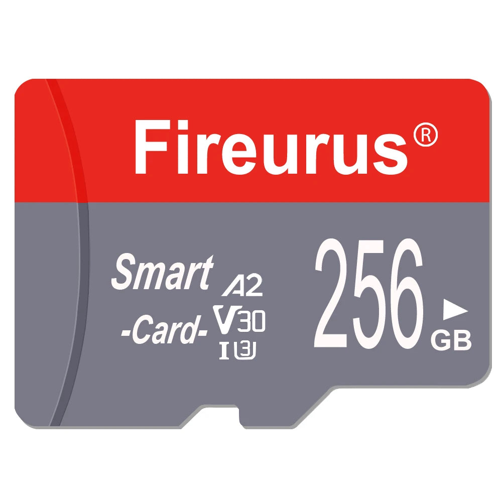 A2 V30 Fireurus High Speed Memory Card U3 32GB 64GB Micro TF SD Card 128GB 256GB TF Card For Camera Surveillance Devices