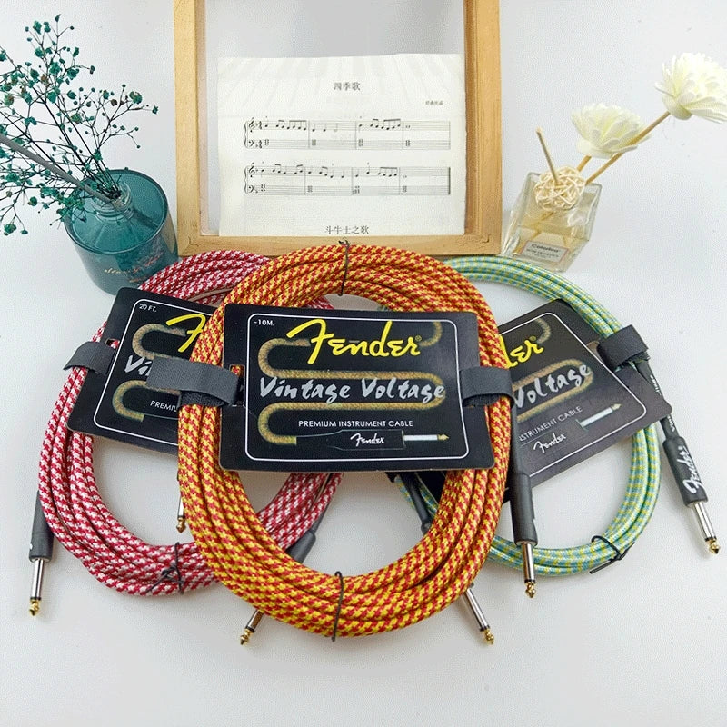 6/3M Electric Guitar Cable Wire Connection Cable Audio Cable Guitar & Bass String Instrument Accessories Parts Color Random