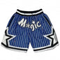 2025 Chicago Bulls Retro Basketball Embroidered Magic Raptors Shorts Summer Loose and Comfortable Shorts with Breathable Knees