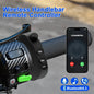 Télécommande sans fil V5.3 pour guidon de moto, casque, boutons, kit mains libres, assistant vocal, étanche
