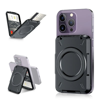 Magnetic Wallet & Card Holder with RFID Blocking Function for iPhone 16 15 14 Pro/ Pro Max/ 13 Pro Max/ 13 12 Pro MagSafe Wallet