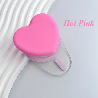 Magnetic Heart Folding Phone Grip Stand Socket Pocket for iPhone15/14/13/12 Magsafe Ring Finger Expanding Griptok Grip Tok Stand