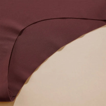 High Quality Ice Silk Cotton Crotch Panties High Waist V-Shape Comfortable Breathable Triangle Panty