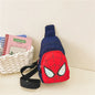 Sac bandoulière Marvel Spiderman pour enfants, sac de rangement réglable, sac à bandoulière Kawaii imprimé BD, sac de voyage léger, cadeau