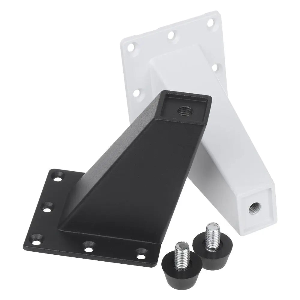 Lot de 4 pieds de meuble antidérapants, noirs et blancs, pour canapé, armoire, table