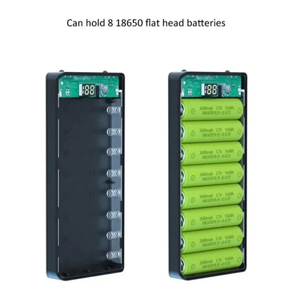 Dual USB Micro USB Type C Power Bank Shell 5V DIY Shell 18650 Holder Cases Detachable Battery Charge Storage Box Without Battery