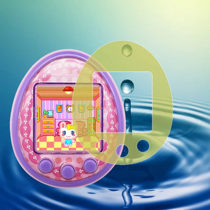Lot de 5 films de protection en TPU souple doré pour jeux électroniques virtuels pour animaux de compagnie, pour Tamagotchis, Pix, Meets et Sweets
