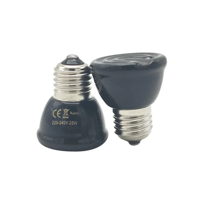 110v/220v Black 25W/50W/75W/100W Pet Reptile Far Infrared Ceramic Heat Lamps