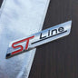 Autocollant 3D chromé noir pour aile de voiture, emblème ST Line, autocollant ST Line, accessoires