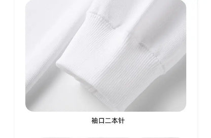 Autumn Sweatshirt Fashion Matcha Green 420g Heavy Round Neck Sweater Men's Solid Color Top Streetwear Women