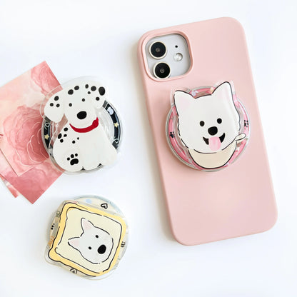 Magnetic Phone Holder Custom Cartoon Design Acrylic Phone Grip GripTok Popular Phone Socket Stand Custom Photo Logo