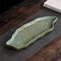 Japanese Stoneware Tea Tray Retro Ceramic Pot Bearing Support Small Tea Table Water Storage Dry Tea Table Household Cha Teaware