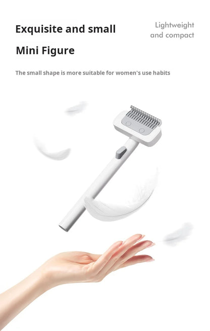 Professional Pet Comb Self Cleaning Smooth Brush for Dogs And Cats Easy to Handle Grooming Tool for Removing Floating Undercoat