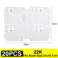 Lot de 10 à 30 protège-livres autocollants transparents et mats A4/16K/22K, imperméables, pour manuels scolaires, fournitures d'emballage