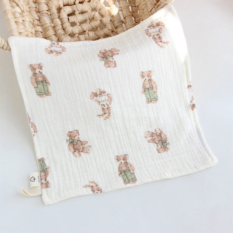 Cotton Towel Newborn Baby Items 4 Layer Muslin Baby Bibs Handkerchief Soft Saliva Towel Feeding Burp Cloths