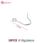Crochets de boucles d'oreilles en laiton imitation rhodium couleur or 18 carats pour femmes, accessoires de bijoux à faire soi-même, vente en gros