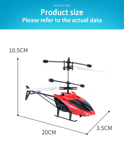 Rechargeable Mini RC Drone Remote Safe Fall-resistant RC Helicopters Drone Children Toys（No remote control battery）