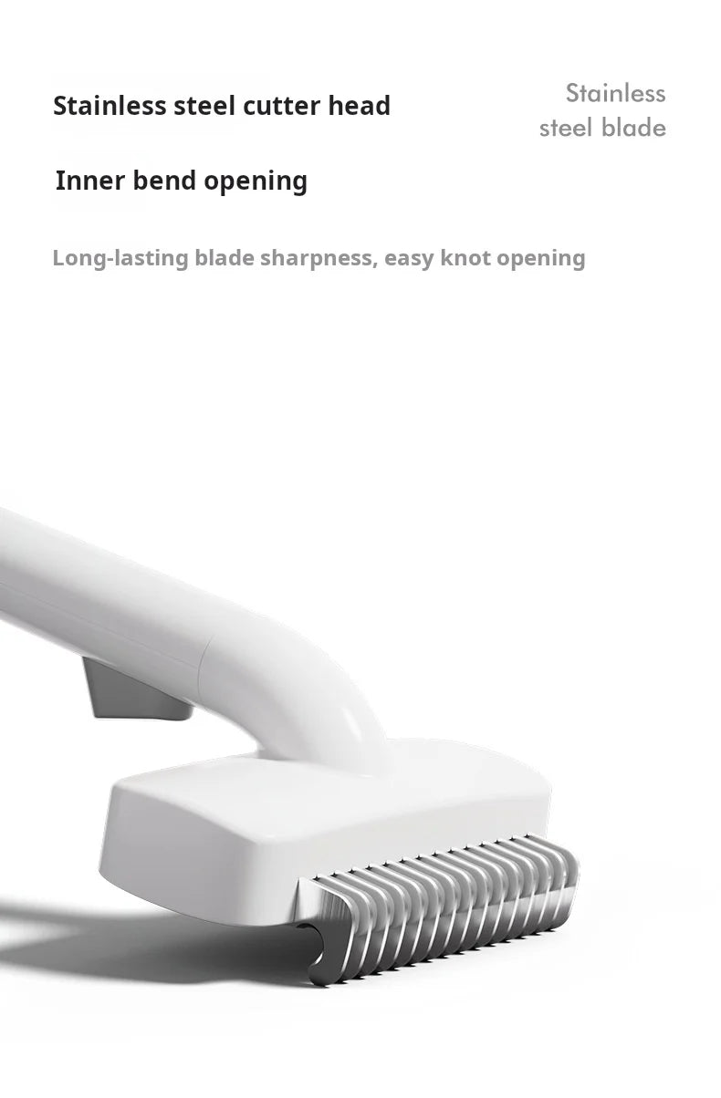 Professional Pet Comb Self Cleaning Smooth Brush for Dogs And Cats Easy to Handle Grooming Tool for Removing Floating Undercoat