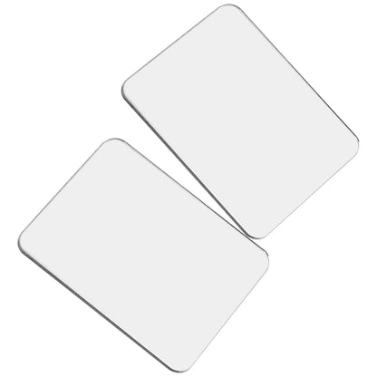 2Pcs Phone Case Mirror Sticker Makeup Mirror Decal Adhesive Mirror Acrylic Small For Dust Plug Mobile Phone Accessories Phone