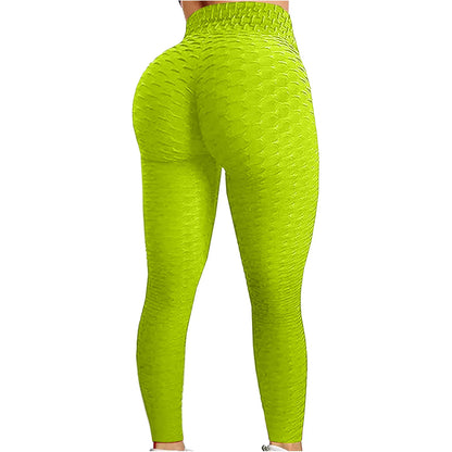 Leggings à bulles pour femmes, pantalon de yoga taille haute, pour exercices de gymnastique, slim, push-up, pour fitness, course à pied, sport en salle