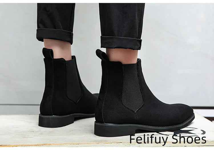 Bottines Chelsea marron, noires et rouges pour homme, bottines de cowboy, faites à la main, pointures 38 à 46