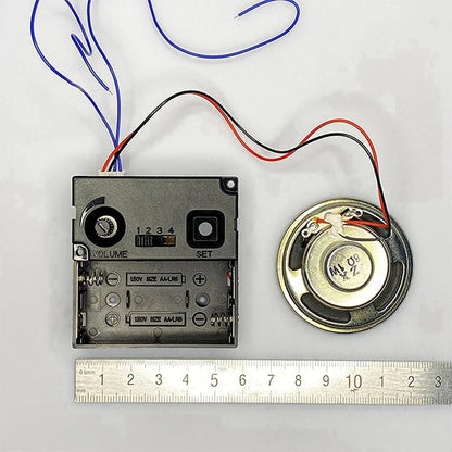 Quartz Pendulum Clock Movement With Black Hands,With Music Box Speaker,Battery Operated,Melody Mechanism For DIY Clock
