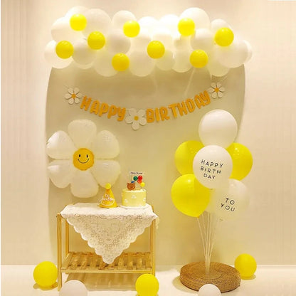 Happy Birthday Banner Handmade Tassel Pendant First Boys Girl Baby Shower Birthday Party Balloon Decoration Supplies Baby Gifts