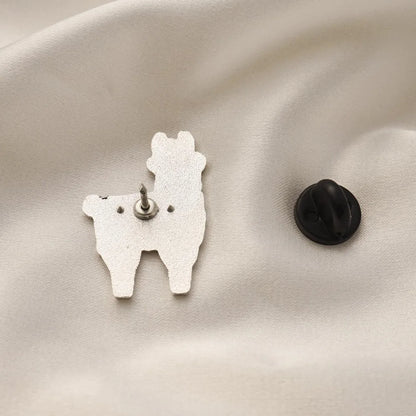 Cute Llama Hard Enamel Pin Animal Lapel Pins Badge Lover Gifts Brooch for Jewelry Accessory