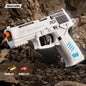 Mechanical USP Continuous Firing Throwing Shell Toy Gun Soft Bullet Airsoft Outdoor Sports CS Weapon Pistol for Boys Gift