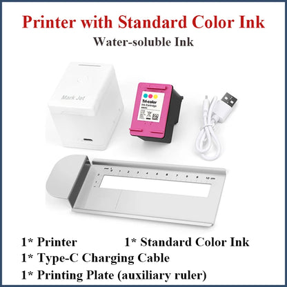 Mark Jet Mini Portable Color Printer Customized Text Smartphone Wireless Printing Handheld Inkjet Printer Tattoo Printer
