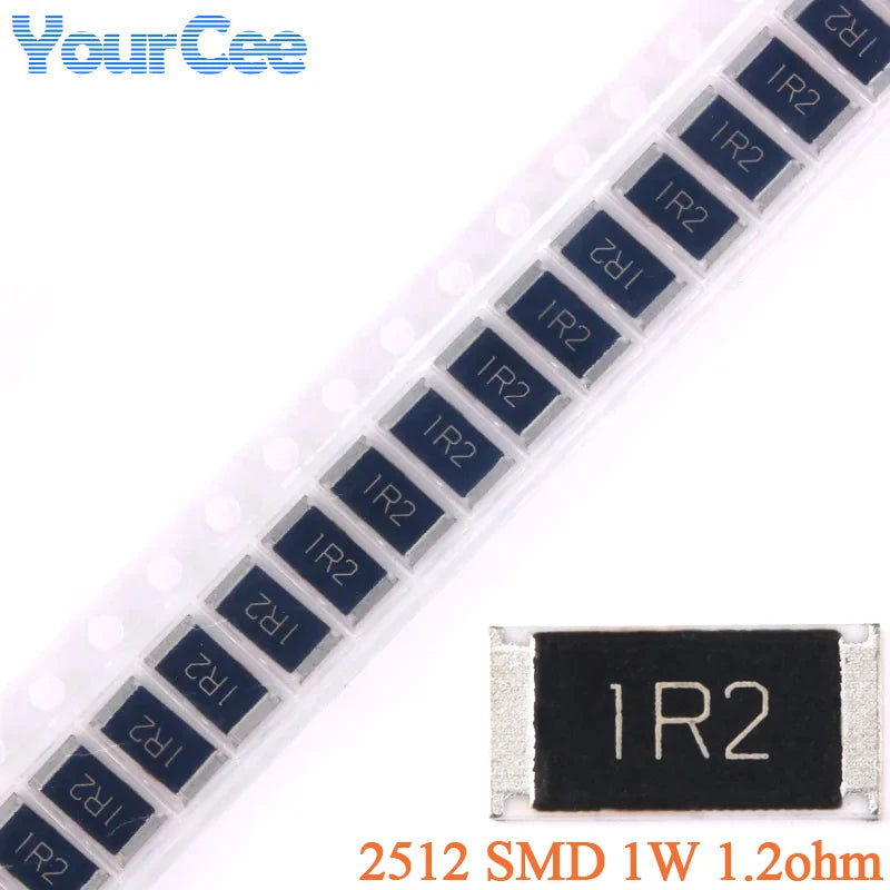 100pcs/10pcs 1.2ohm 2512 SMD Resistor 1W 1.2 ohm 1.2R 1R2 5% Chip Resistance Kit Set