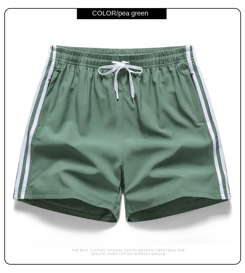 Casual Sports Three Bar Shorts Swimming Pants Fitness Pants 2025 New Summer Unisex Couples Fashion Three Piece Pants M-8XL Pants