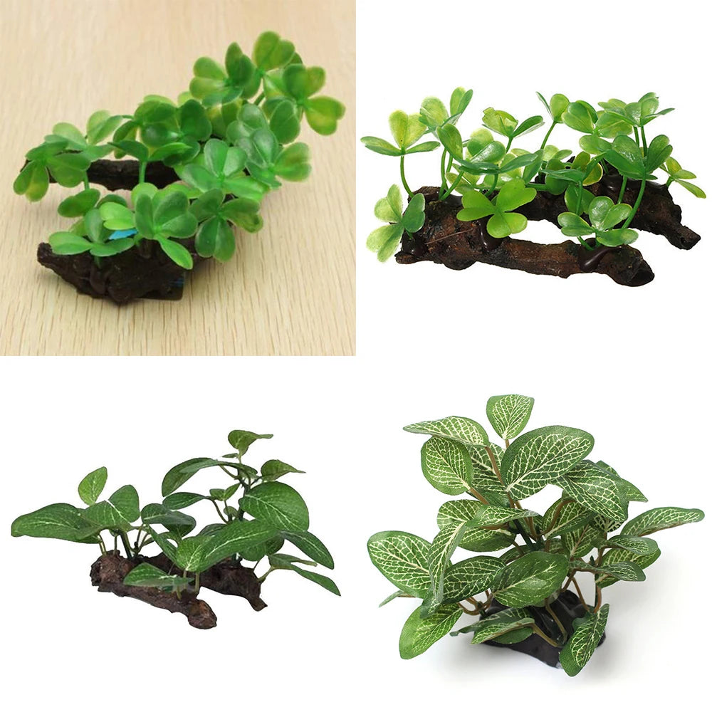 1PC Artificial Driftwood for Aquarium Decor Plastic Plant Branches Ornament for Fish Tank Decorations