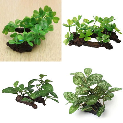 1PC Artificial Driftwood for Aquarium Decor Plastic Plant Branches Ornament for Fish Tank Decorations