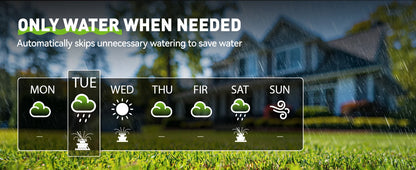 RAINPOINT 8 Zone WIFI Connect Minuterie d'arrosage Contrôleur d'irrigation de jardin Vanne d'eau Minuterie d'irrigation Système d'arrosage intelligent