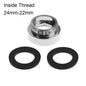 Kitchen Faucet Adapter Set 18/20/22/24mm To 22mm With Washer Metal Male Female Saving Tap Aerator Connector Bathroom Accessories